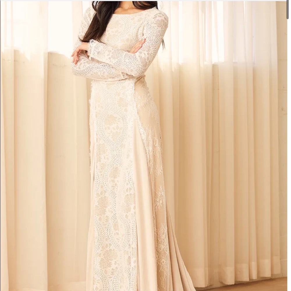ISO Lulus Forever You and I White Lace Maxi Dress